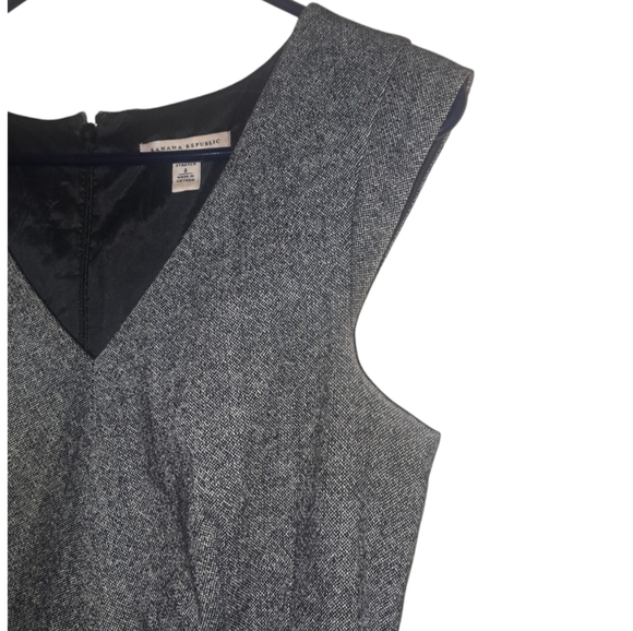 Banana Republic Wool Gray Tweed Sheath Dress - Picture 7 of 11